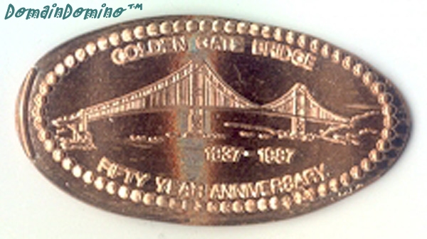 Cable Car Souvenirs | 217 O'Farrell Street, San Francisco (Copper Coin)