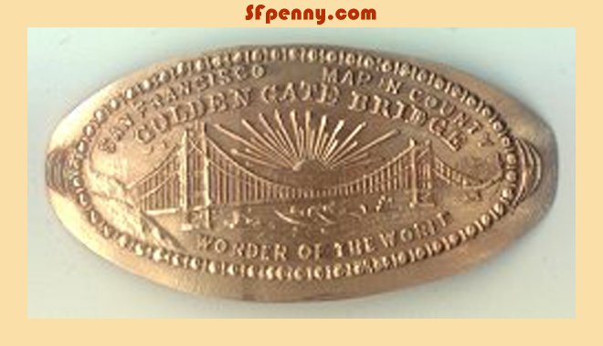 San Francisco | Marin County | Golden Gate Bridge | Wonder of the World (Copper Coin)